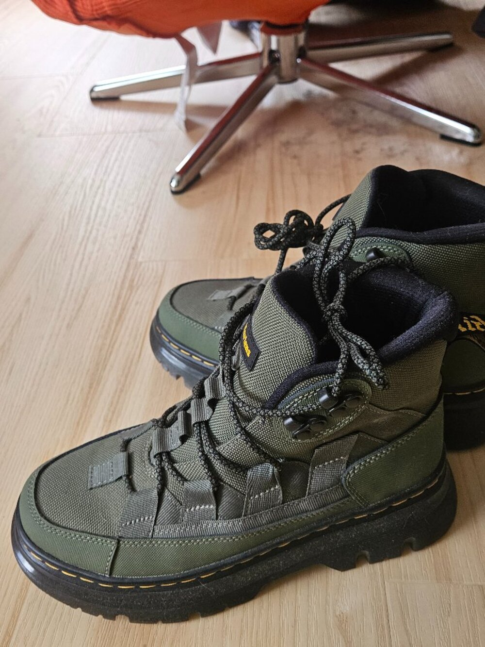 Dr. Martens Boury Khaki Green Boots